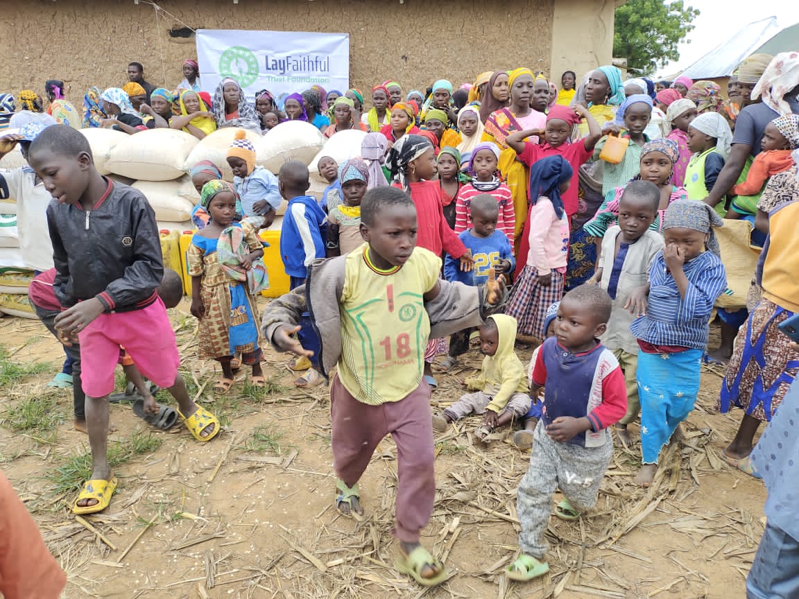 Relief Distribution to Christian IDPs, TSAUNIN MAYAU, GIWA LGA, KADUNA STATE